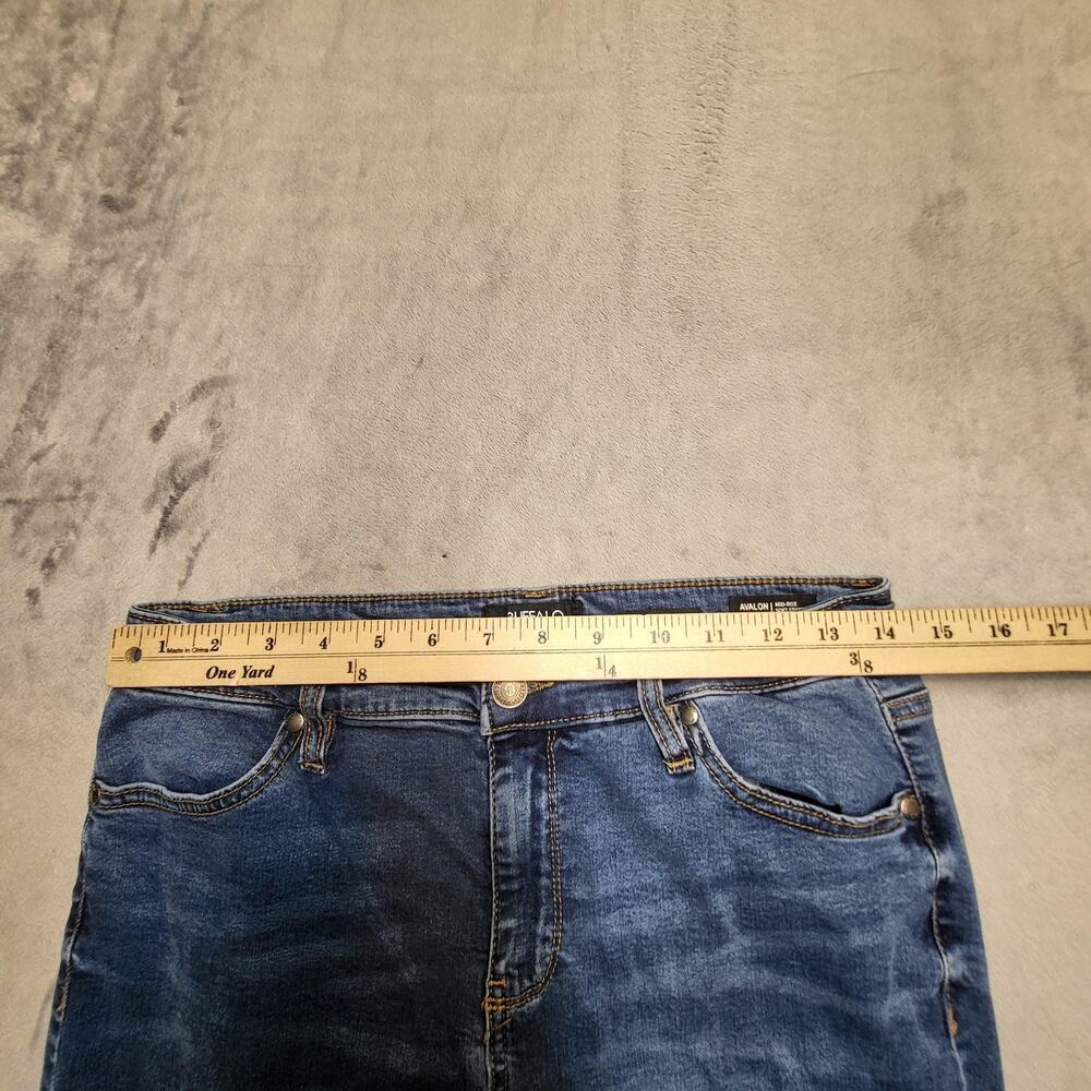 Buffalo David Bitton Jeans Womens 8 Blue Avalon Mid Rise Ankle Skinny Stretch - Picture 9 of 12